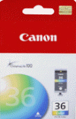 ..OEM Canon 1511B002 (CLI-36) Tri-Color Inkjet Printer Cartridge