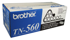 ..OEM Brother TN-560 Black, Hi-Yield, Toner Cartridge (6,500 page yield)