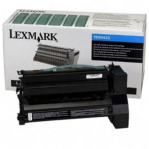 ..OEM Lexmark 15G042C Cyan, Hi-Yield, Return Program, Print Cartridge (15,000 page yield)