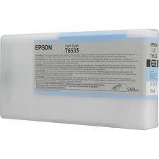 Epson T653500 Light Cyan Remanufactured Pigment Ink Cartridge (200 ml)
