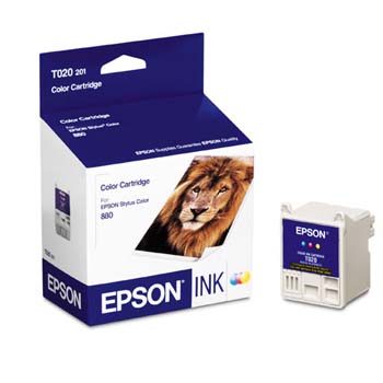 ..OEM Epson T020201 Tri-Color Ink Cartridge (360 page yield)