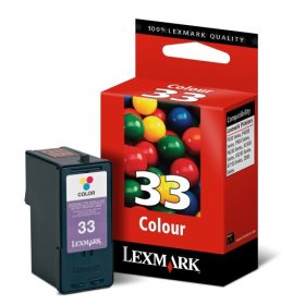 ..OEM Lexmark 18C0033 (#33) Tri-Color Inkjet Cartridge (190 page yield)