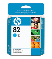 ..OEM HP CH566A (HP 82) Cyan Inkjet Printer Cartridge, 28 ml