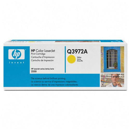 ..OEM HP Q3972A (HP 123A) Yellow Toner Cartridge (2,000 page yield)