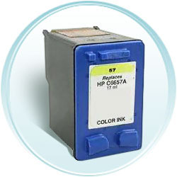 HP C6657AN (HP 57) Tri-Color Remanufactured Inkjet Cartridge (500 page yield)