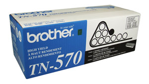 ..OEM Brother TN-570 Black, Hi-Yield, Toner Cartridge (6,700 page yield)