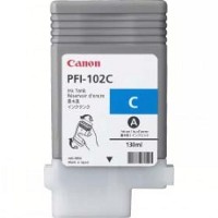 Canon 0896B001AA (PFI-102) Cyan Compatible Ink Cartridge, 130 ml