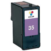 Lexmark 18C0035 (#35) Tri-Color, Hi-Yield, Remanufactured Inkjet Cartridge (450 page yield)
