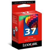 ..OEM Lexmark 18C2140 (#37) Tri-Color, Return Program, Printer Inkjet Cartridge (150 page yield)