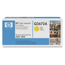 ..OEM HP Q2672A Yellow Toner Cartridge (4,000 page yield)