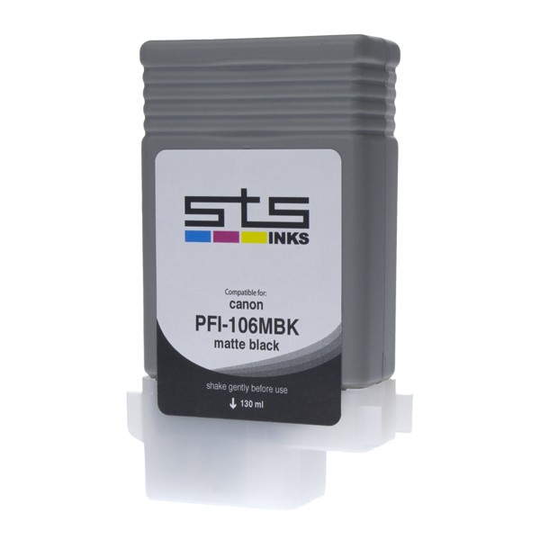 .Canon PFI-106MBK Matte Black Compatible Pigment Ink Cartridge (130 ml)