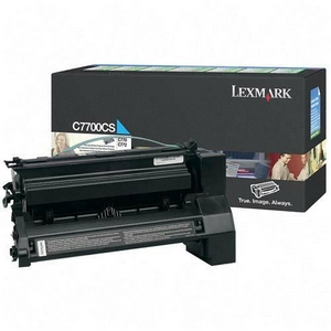 ..OEM Lexmark C7700CS Cyan, Return Program, Print Cartridge (6,000 page yield)