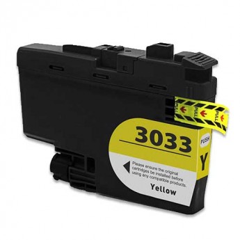 .Brother LC3033Y Yellow Hi-Yeild Compatible Ink Cartridge (1,500 page yield)
