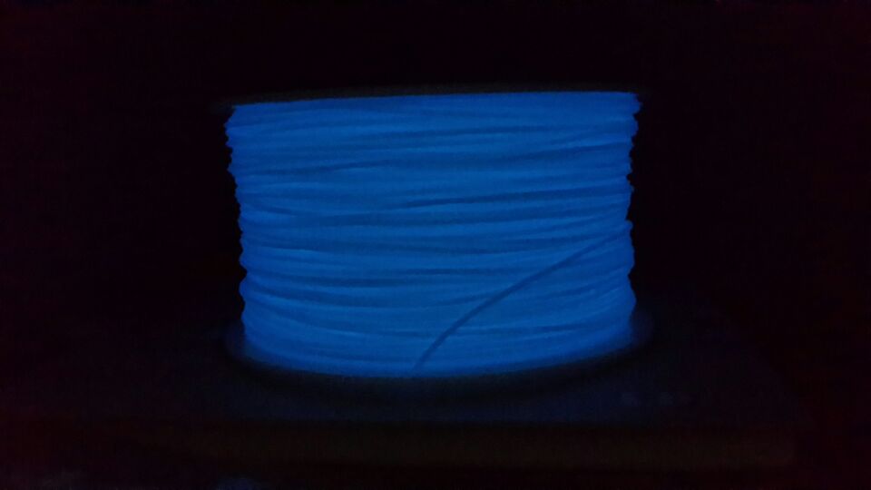 Glow in Dark Blue 3D Printing 1.75mm PLA Filament Roll