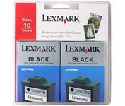 ..OEM Lexmark 10N0138 (#16) Black, 2-pack, Ink Cartridges (335 X 2 page yield)