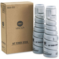 .Konica Minolta 8935-302 (202A) Black, 2 Pack, Compatible Toner Bottles (10,000 X 2 page yield)