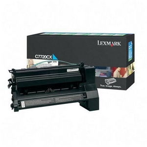 ..OEM Lexmark C7720CX Cyan, Extra Hi-Yield, Return Program, Print Cartridge (15,000 page yield)