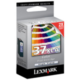 ..OEM Lexmark 18C2200 (#37XLA) Tri-Color, Hi-Yield, Printer Inkjet Cartridge (500 page yield)