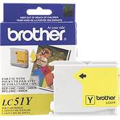 ..OEM Brother LC-51Y Yellow Inkjet Cartridge (400 page yield)