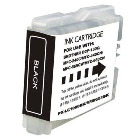 .Brother LC-51BK Black Compatible Inkjet Cartridge (500 page yield)