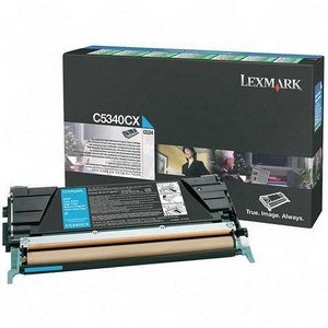..OEM Lexmark C5340CX Cyan, High Yield, Return Program, Laser Toner Cartridge (7,000 page yield)