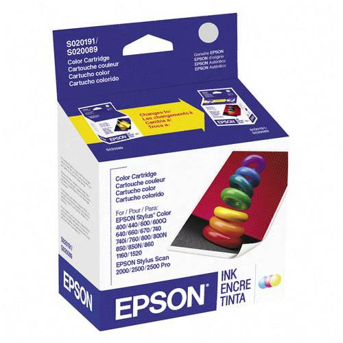 ..OEM Epson S191089 Tri-Color Ink Cartridge (300 page yield)