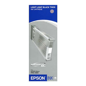 ..OEM Epson T565900 Light Light Black, Hi-Yield, Inkjet Cartridge, 220 ml