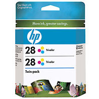 ..OEM HP CD995FN (HP 28) Tri-Color, 2 Pack, Inkjet Printer Cartridges