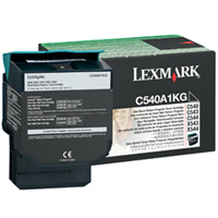 ..OEM Lexmark C540A1KG Black, Return Program, Toner Cartridge (1,000 page yield)