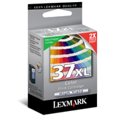 ..OEM Lexmark 18C2180 (#37XL) Tri-Color, Hi-Yield, Return Program, Printer Inkjet Cartridge (500 page yield)