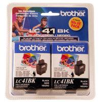 ..OEM Brother LC-41 Black, 2 Pack, Inkjet Printer Cartridges