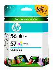 ..OEM HP C9321FN (HP 56/57) Black / Tri-Color, Combo Pack, Print Cartridges