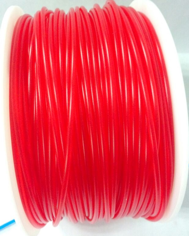 Transparent Red 3D Printing 1.75mm PLA Filament Roll