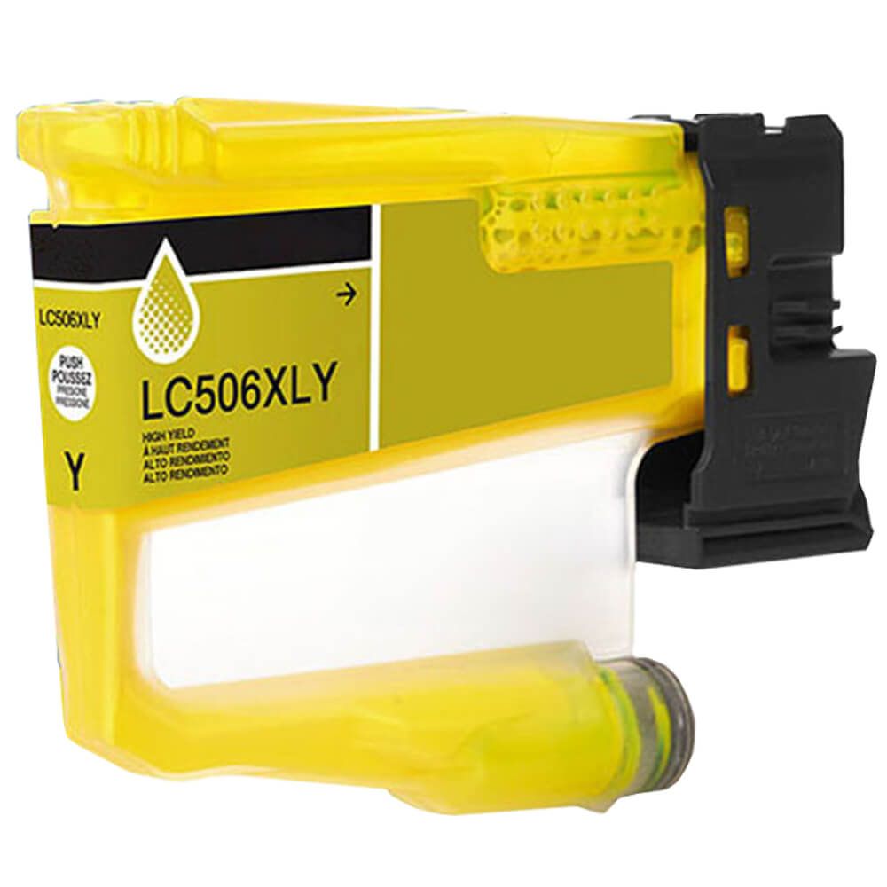 .Brother LC506XLY Yellow Hi-Yield Compatible Ink Cartridged (1,500 page yeild)
