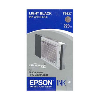 ..OEM Epson T563700 Light Black, Hi-Yield, Inkjet Cartridge, 220 ml