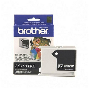 ..OEM Brother LC-51HYBK Black, Hi-Yield, Inkjet Cartridge (900 page yield)