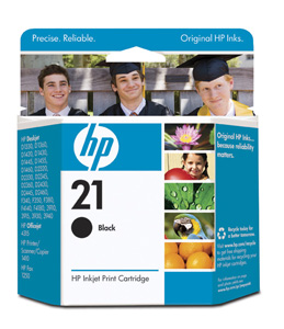 ..OEM  HP C9351AN (HP 21) Black Inkjet Cartridge (150 page yield)