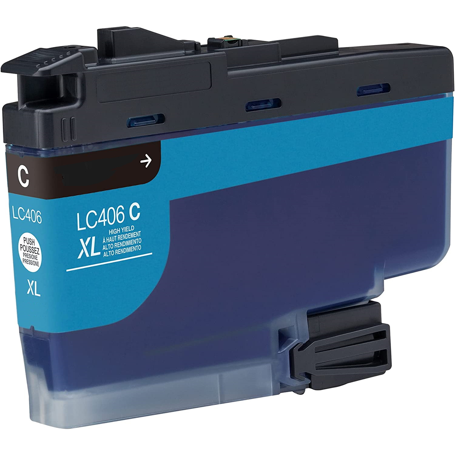 .Brother LC-406XLC Cyan Hi-Yield Compatible Ink Cartridge (5,000 page yield)