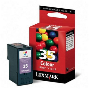 ..OEM Lexmark 18C0035 (#35) Tri-Color, Hi-Yield, Inkjet Cartridge (500 page yield)