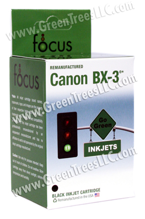 Canon 0884A003 (BX-3) Black Remanufactured BubbleJet Inkjet Cartridge (550 page yield)
