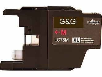 .Brother LC-75M Magenta Compatible Ink Cartridge (600 page yield)