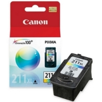 ..OEM Canon 2975B001 (CL-211XL) Tri-Color, Hi-Yield, Inkjet Cartridge (545 page yield)