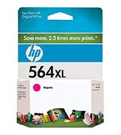..OEM HP CB324WN (HP 564XL) Magenta, Hi-Yield, Inkjet Printer Cartridge (750 page yield)