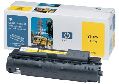 ..OEM HP C4194A Yellow Toner Cartridge (6,000 page yield)