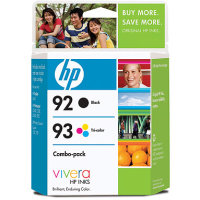 ..OEM HP C9513FN (HP 92/93) Black/Tri-Color, Combo Pack, Inkjet Printer Cartridges