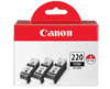 ..OEM Canon 2945B004 (PGI-220) Black, Hi-Yield, 3 Pack, Inkjet Printer Cartridges