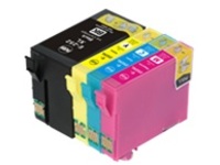 Epsen T252XLBCS High Yield 4 Pack (BK/C/M/Y) Remanufactured Compatible Ink Cartridges