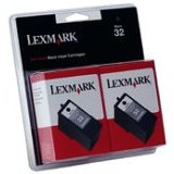 ..OEM Lexmark 18C0533 (#32) Black, 2-pack, Inkjet Cartridges (200 x 2 page yield)
