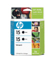 ..OEM HP C6653FN (HP 15) Black, 2 Pack, Inkjet Printer Cartridge (500 X 2 page yield)