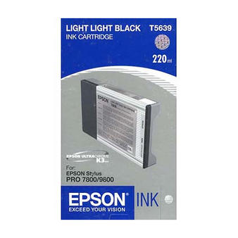..OEM Epson T563900 Light Light Black, Hi-Yield, Inkjet Cartridge, 220 ml
